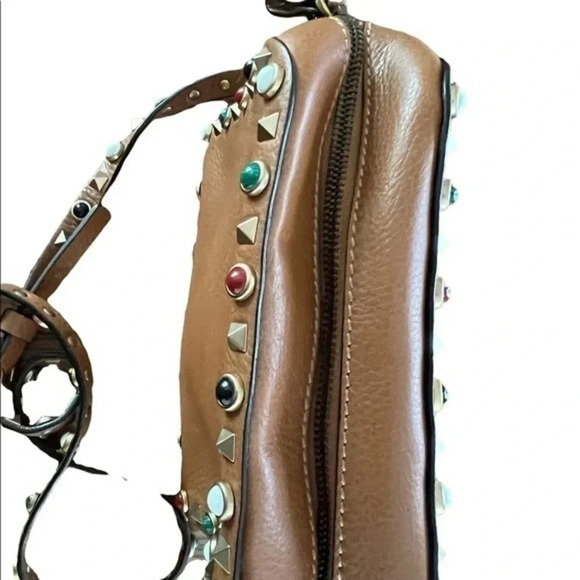 𝅺Valentino Rock‎ Stud Crossbody Leather - Picture 3 of 13